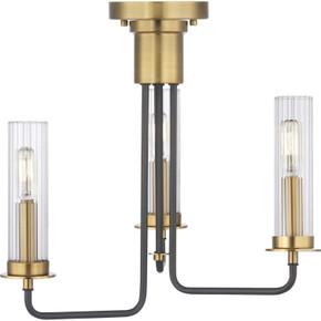Semi-Flush Mts. Glass Down by Progress Lighting ( 54 | P350122-143 Rainey ) 