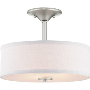 Semi-Flush Mts. Drum Shade by Progress Lighting ( 54 | P350129-009 Inspire ) 