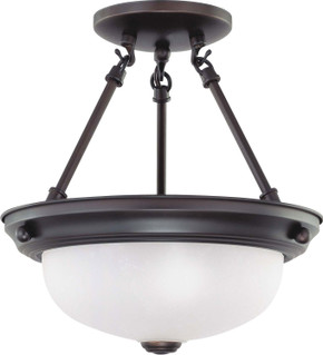 Semi-Flush Mts. Bowl Style by Nuvo Lighting ( 72 | 60-3148 Close to Ceiling Mahogany Bronze ) 