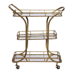 Furniture Wine Cabinet/Bar Cart by Uttermost ( 52 | 24876 Stassi ) 