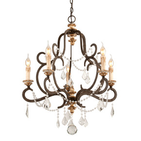 Mid. Chandeliers Candle by Troy Lighting ( 67 | F3515-PZ/DG Bordeaux ) 
