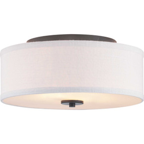 Flush Mounts Drum Shade by Progress Lighting ( 54 | P350130-143 Inspire ) 