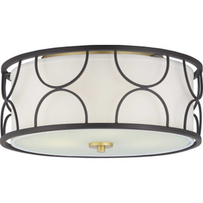 Flush Mounts Drum Shade by Progress Lighting ( 54 | P350132-031 Landree ) 