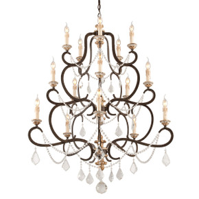 Large Chandeliers Candle by Troy Lighting ( 67 | F3517-PZ/DG Bordeaux ) 