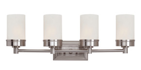 Bathroom Fixtures Four Lights by Trans Globe Imports ( 110 | 70334 BN Fusion ) 