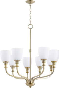 Mid. Chandeliers Glass Up by Quorum ( 19 | 6811-8-80 Richmond ) 
