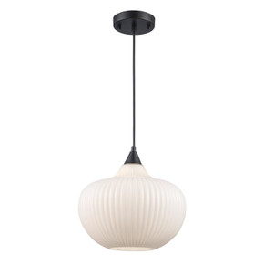 Pendants Glass Down by Trans Globe Imports ( 110 | 16181 BK Aristo ) 