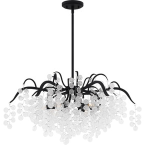Mid. Chandeliers Glass Down by Quoizel ( 10 | MAP5028EK Maple ) 