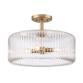 Semi-Flush Mts. Glass Down by Trans Globe Imports ( 110 | 16234 AG Quartz Quarters ) 