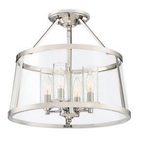Semi-Flush Mts. Cage by Quoizel ( 10 | BAW1716PK Barlow ) 