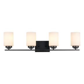 Bathroom Fixtures Four Lights by Trans Globe Imports ( 110 | 70524 BK ) 