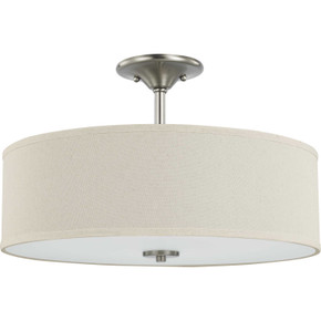 Semi-Flush Mts. Drum Shade by Progress Lighting ( 54 | P350168-009 Inspire ) 