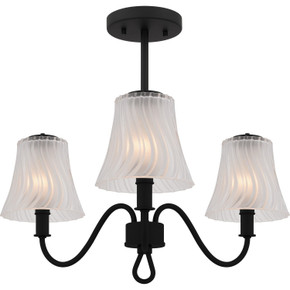 Semi-Flush Mts. Candle by Quoizel ( 10 | MCK1722MBK McKinney ) 