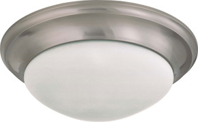 Flush Mounts Bowl Style by Nuvo Lighting ( 72 | 60-3273 Close to Ceiling Brushed Nickel ) 
