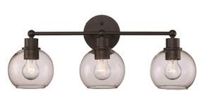 Bathroom Fixtures Three Lights by Trans Globe Imports ( 110 | 22223 BK ) 