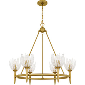 Mid. Chandeliers Glass Up by Quoizel ( 10 | SHA5032BRG Shea ) 