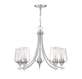 Mid. Chandeliers Glass Up by Savoy House ( 51 | 1-4032-5-SN Octave ) 