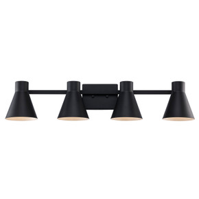 Bathroom Fixtures Four Lights by Trans Globe Imports ( 110 | 22384 BK ) 