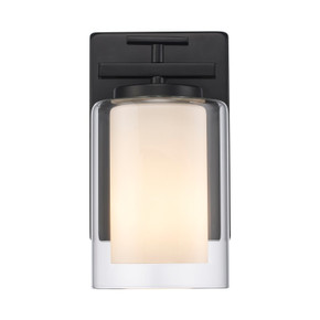 Sconces Single Glass by Trans Globe Imports ( 110 | 22481 BK Lisbon ) 