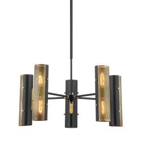 Mid. Chandeliers Metal Shade by Troy Lighting ( 67 | F5630-PBR/SBK Mikka ) 