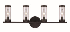 Bathroom Fixtures Four Lights by Trans Globe Imports ( 110 | 71714 BK ) 
