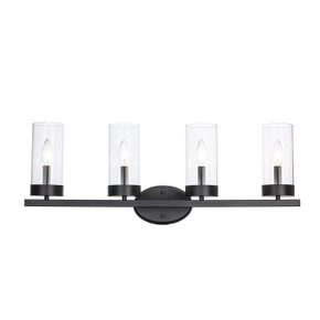 Bathroom Fixtures Four Lights by Trans Globe Imports ( 110 | 71734 BK Meadowlark ) 