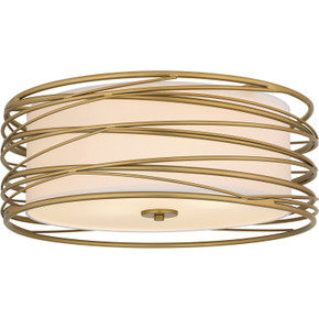 Flush Mounts Drum Shade by Quoizel ( 10 | SPL1720LG Spiral ) 