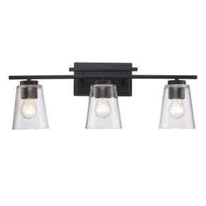 Bathroom Fixtures Three Lights by Trans Globe Imports ( 110 | 22493 BK Iris ) 
