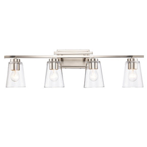 Bathroom Fixtures Four Lights by Trans Globe Imports ( 110 | 22494 BN Iris ) 
