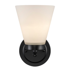 Sconces Single Glass by Trans Globe Imports ( 110 | 71801 BK Fifer ) 