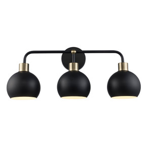 Bathroom Fixtures Three Lights by Trans Globe Imports ( 110 | 22533 BKAG-BK Indigo ) 