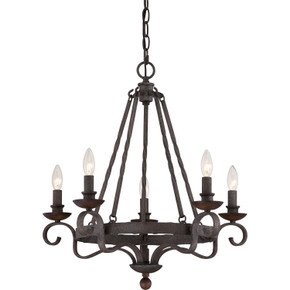 Mid. Chandeliers Candle by Quoizel ( 10 | NBE5005RK Noble ) 