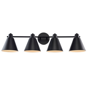 Bathroom Fixtures Four Lights by Trans Globe Imports ( 110 | 22594 BK ) 