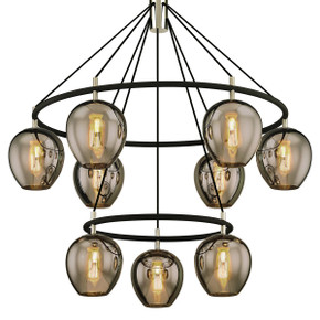 Large Chandeliers Glass Shade by Troy Lighting ( 67 | F6219-TBK/PN Iliad ) 