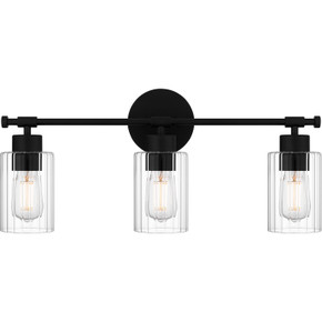 Bathroom Fixtures Three Lights by Quoizel ( 10 | CAP8623MBK Caputo ) 