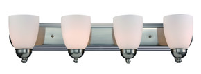 Bathroom Fixtures Four Lights by Trans Globe Imports ( 110 | 3504-1 BN Clayton ) 