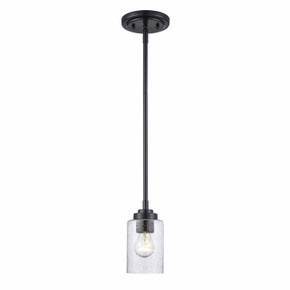Mini Pendants Glass Down by Trans Globe Imports ( 110 | 80520 BK Mod Pod ) 