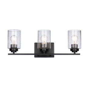 Bathroom Fixtures Three Lights by Trans Globe Imports ( 110 | 80523 BK Mod Pod ) 