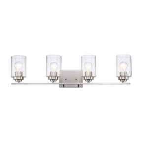 Bathroom Fixtures Four Lights by Trans Globe Imports ( 110 | 80524 BN Mod Pod ) 