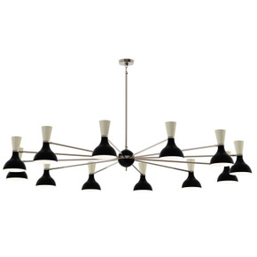 Large Chandeliers Metal Shade by Robert Abbey ( 165 | OS13BN Clare ) 