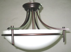 Semi-Flush Mts. Bowl Style by Trans Globe Imports ( 110 | 8172 ROB Vitalian ) 