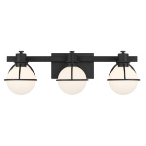 Bathroom Fixtures Three Lights by Savoy House ( 51 | 8-1060-3-BK Pierce ) 