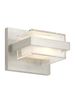 Sconces Single Glass by Visual Comfort Modern ( 182 | 700BCKMD1NB-LED930-277 Kamden ) 