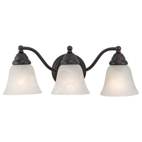 Bathroom Fixtures Three Lights by Vaxcel ( 63 | VL35123OBB Standford ) 