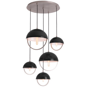 Mini Chandeliers Metal Shade by Robert Abbey ( 165 | P589BLK Mavisten Edition Copernica ) 