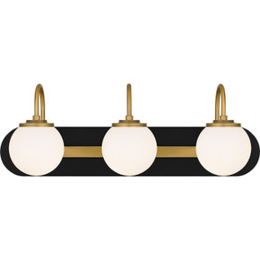 Bathroom Fixtures Three Lights by Quoizel ( 10 | DES8624MBK Desmond ) 