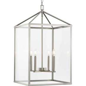 Foyer/Hall Lanterns Glass w/Frame by Progress Lighting ( 54 | P500441-009 Hillcrest ) 