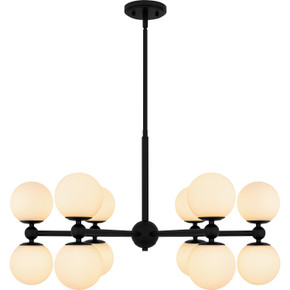 Mid. Chandeliers Geometric/Linear by Quoizel ( 10 | PCELS5031MBK Elser ) 