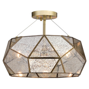 Semi-Flush Mts. Glass Down by Vaxcel ( 63 | C0284 Euclid ) 
