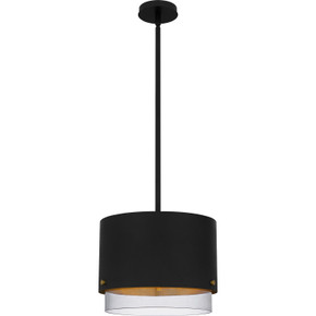 Pendants Drum Shade by Quoizel ( 10 | EIO1814MBK Elio ) 